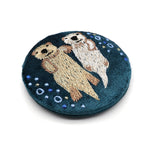 Load image into Gallery viewer, Embroidered Pocket Mirror
