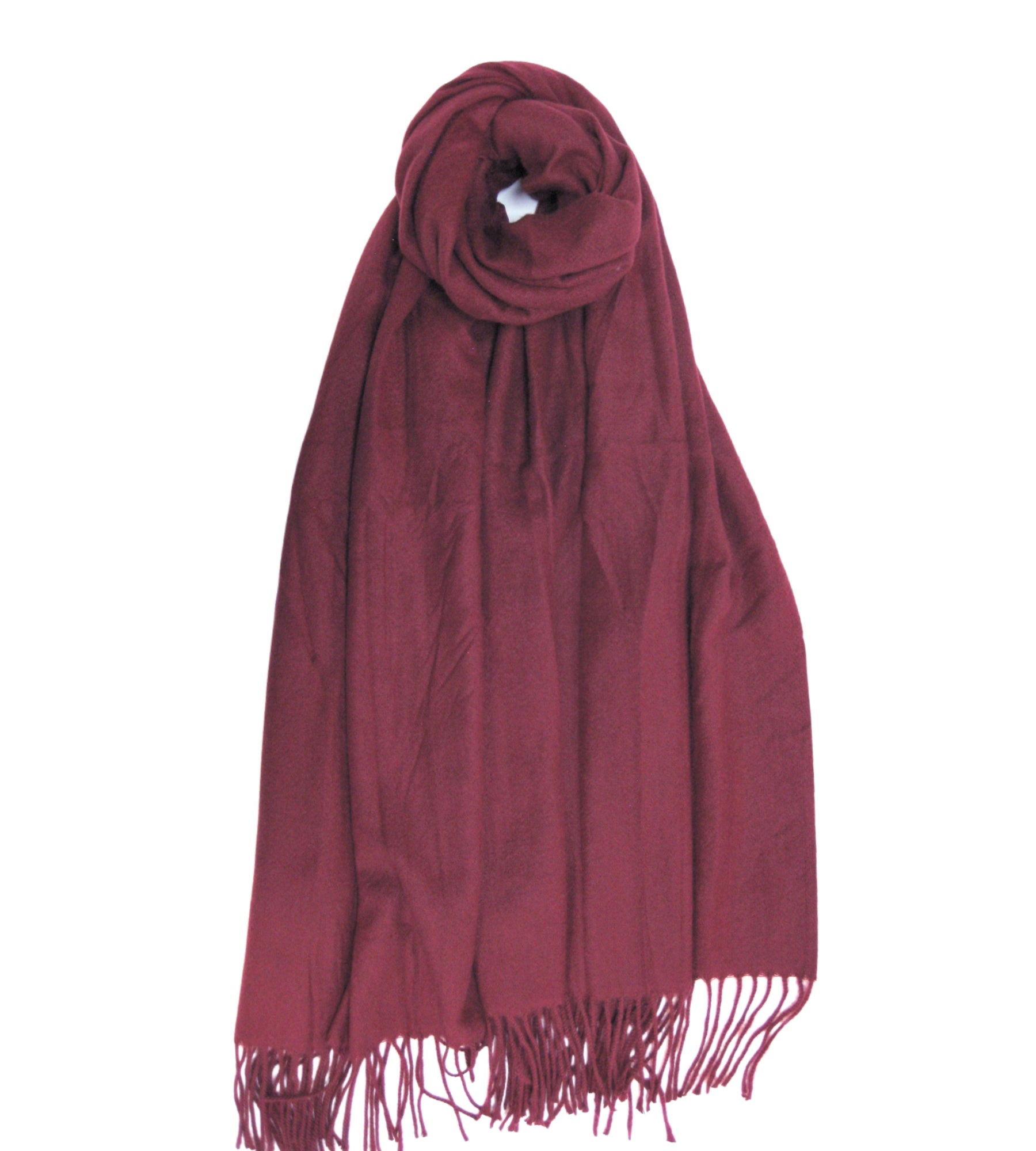 Plain Cashmere Mix Scarf