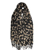 Load image into Gallery viewer, Leopard Cashmere Mix Scarf
