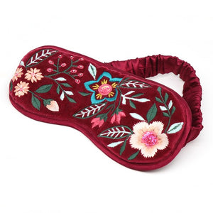 Embroidered Eye Mask