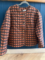 Load image into Gallery viewer, Gingham Quilted Jacket

