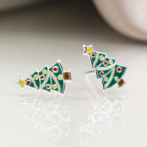 Silver Studs - Christmas Tree