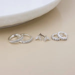 Load image into Gallery viewer, Earrings - Abi Hoop &amp; Stud Trio
