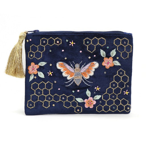 Embroidered Bag - Bees