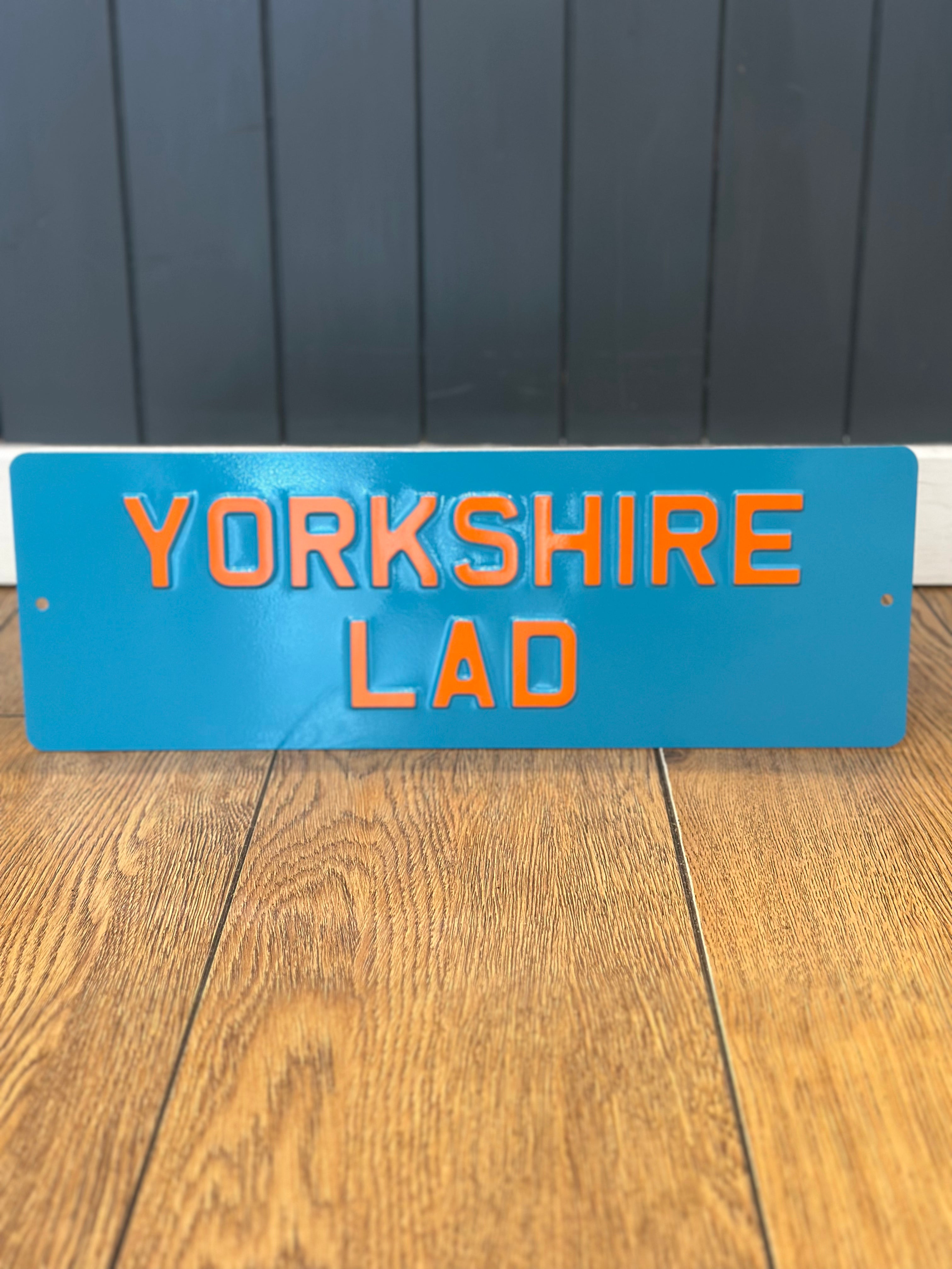 'Yorkshire Lad' Enamel Sign