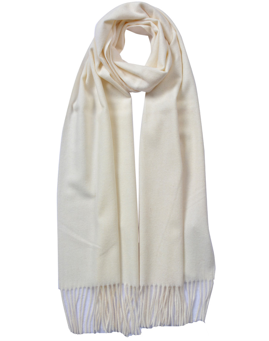 Plain Cashmere Mix Scarf
