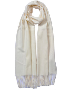 Plain Cashmere Mix Scarf