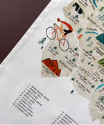 Load image into Gallery viewer, Cycle The Lakes Tea Towel
