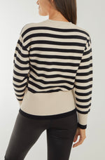 Load image into Gallery viewer, Crew Neck Stripe Jumper
