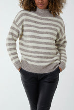 Load image into Gallery viewer, Pearl Button Stripe Jumper
