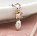 Load image into Gallery viewer, Necklace - Crystal &amp; Pearl Drop
