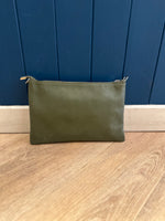 Load image into Gallery viewer, Large Leather Pouch Bag (With Strap)
