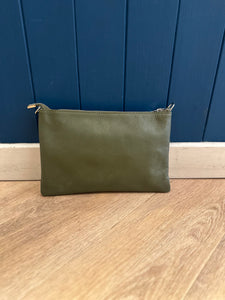 Large Leather Pouch Bag (With Strap)