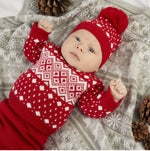 Load image into Gallery viewer, Baby Knitted Fair Isle Set
