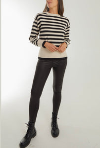 Crew Neck Stripe Jumper