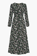 Load image into Gallery viewer, Khaki Leopard Print Tea Dress

