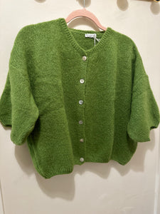 Mohair Cropped Cardigan
