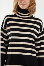 Load image into Gallery viewer, Roll Neck Stripe Jumper
