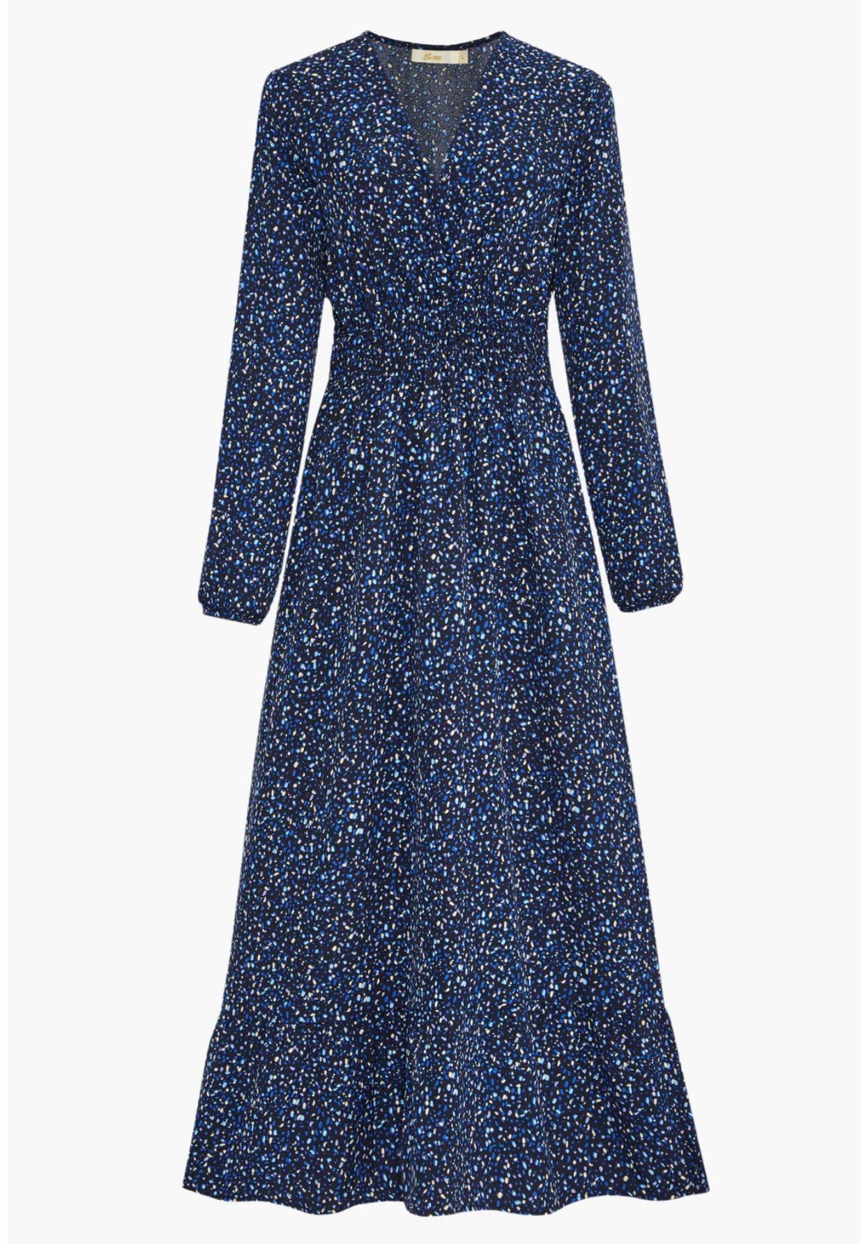 Blue Speckled Maxi Dress