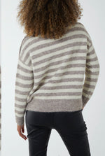 Load image into Gallery viewer, Pearl Button Stripe Jumper
