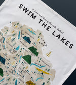 Load image into Gallery viewer, Swim The Lakes Tea Towel
