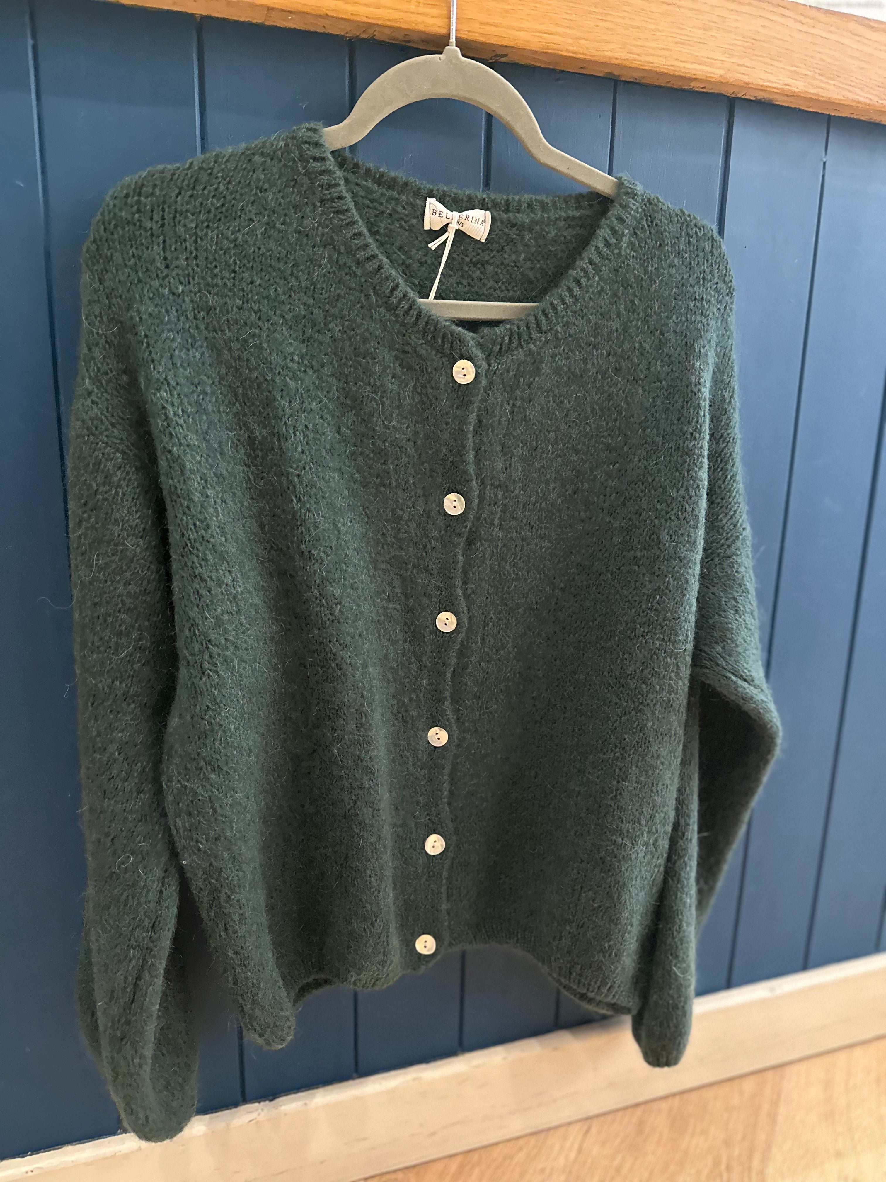 Mohair Long Sleeve Crop Cardigan