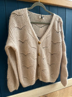 Load image into Gallery viewer, Pointelle Mohair Cardigan
