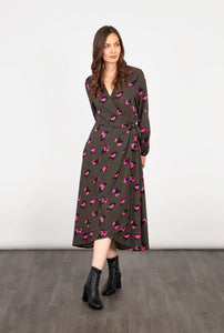 Parker Leopard Wrap Dress