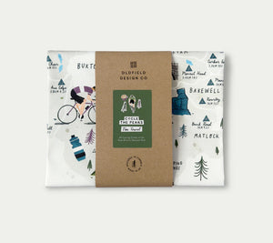 Cycle The Peaks Tea Towel