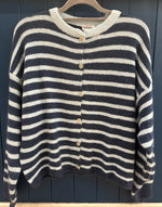 Load image into Gallery viewer, Long Sleeve Alpaca Stripe Cardigan
