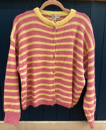 Load image into Gallery viewer, Long Sleeve Alpaca Stripe Cardigan
