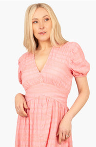 Olivia Tea Dress - Coral