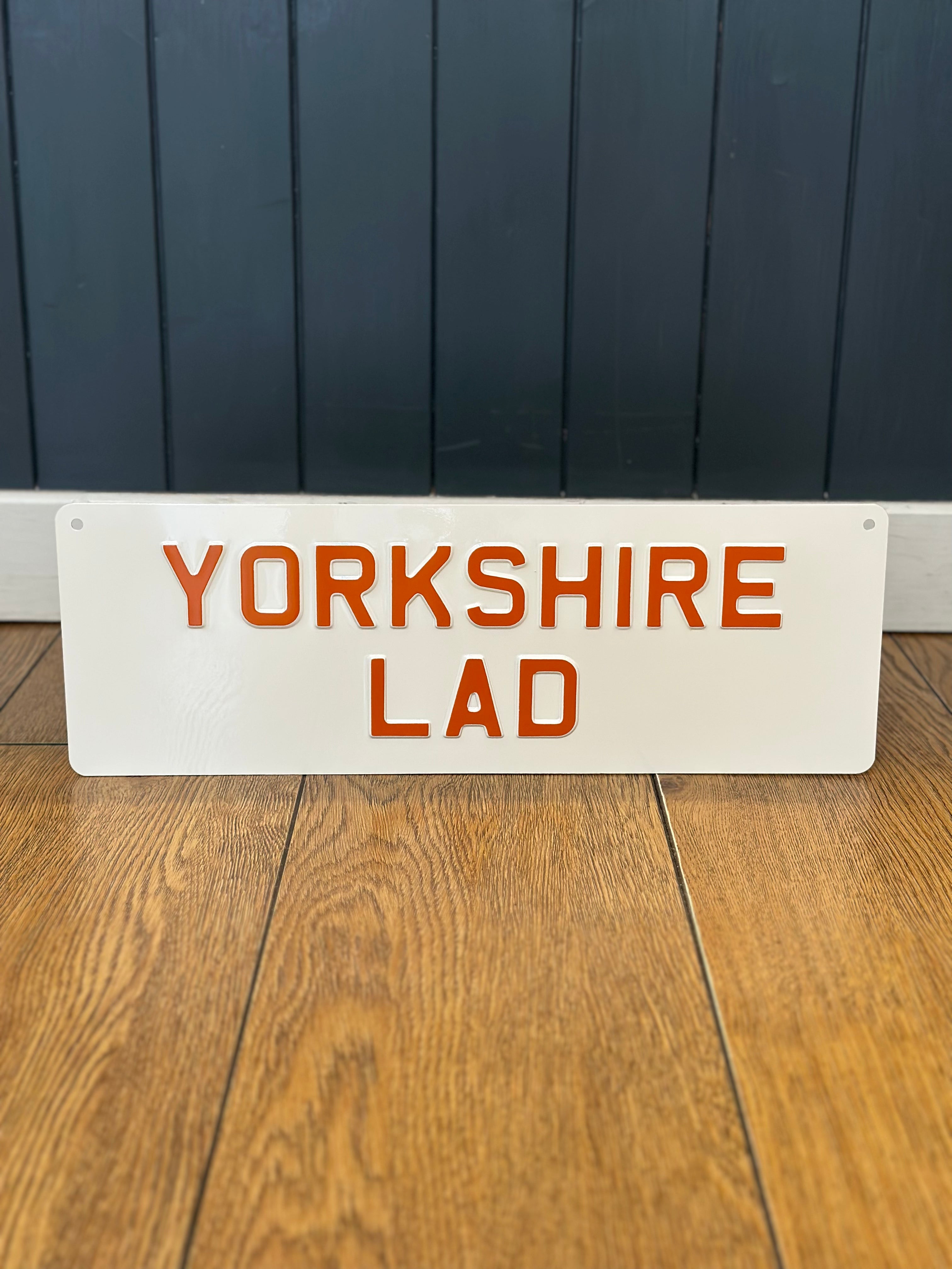 'Yorkshire Lad' Enamel Sign