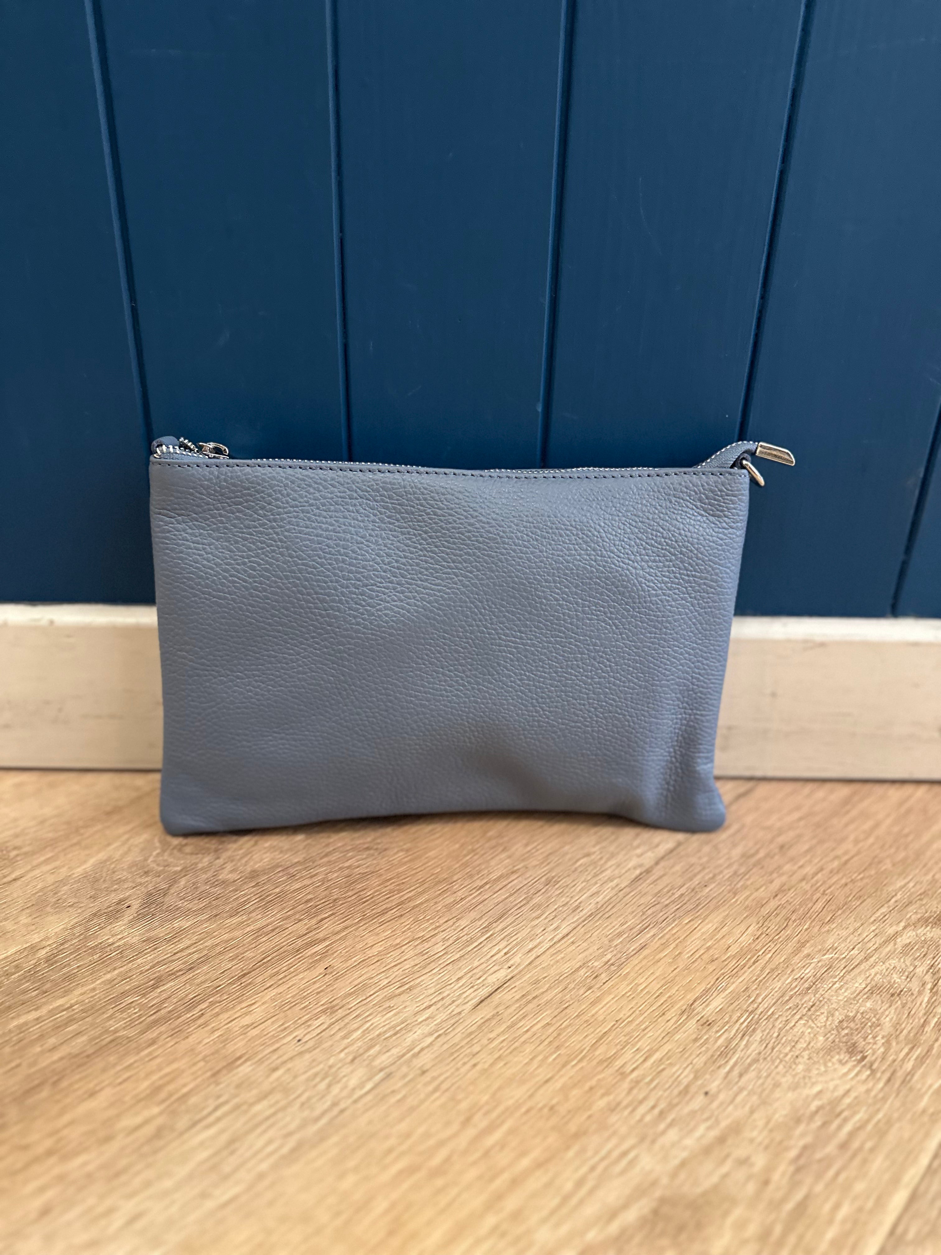 Large Leather Pouch Bag (With Strap)
