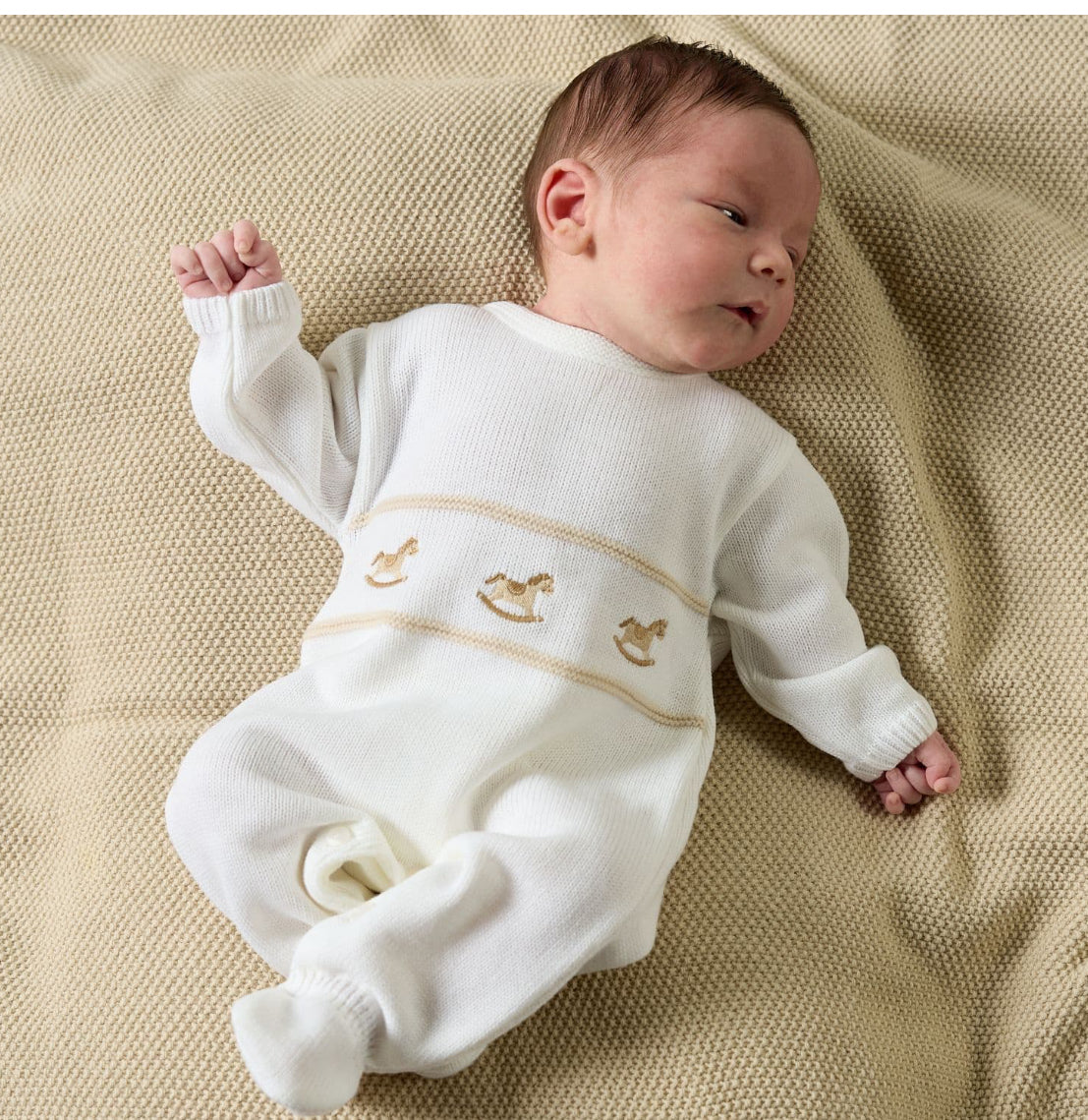 Rocking Horse Knitted Romper