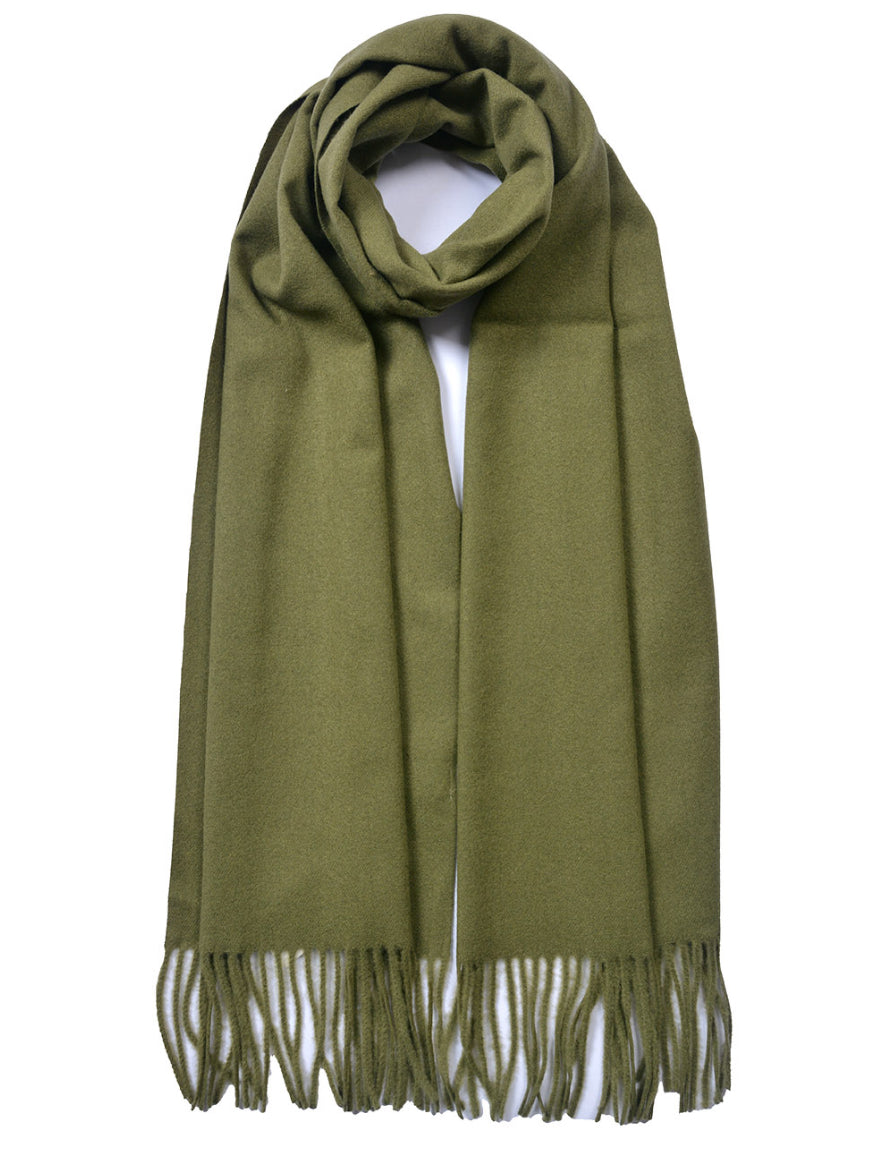 Plain Cashmere Mix Scarf