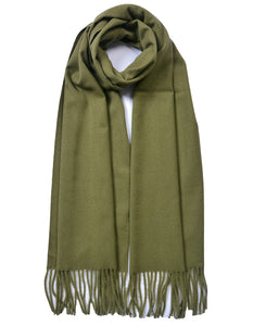 Plain Cashmere Mix Scarf
