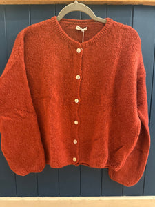 Mohair Long Sleeve Crop Cardigan