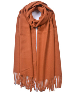 Plain Cashmere Mix Scarf