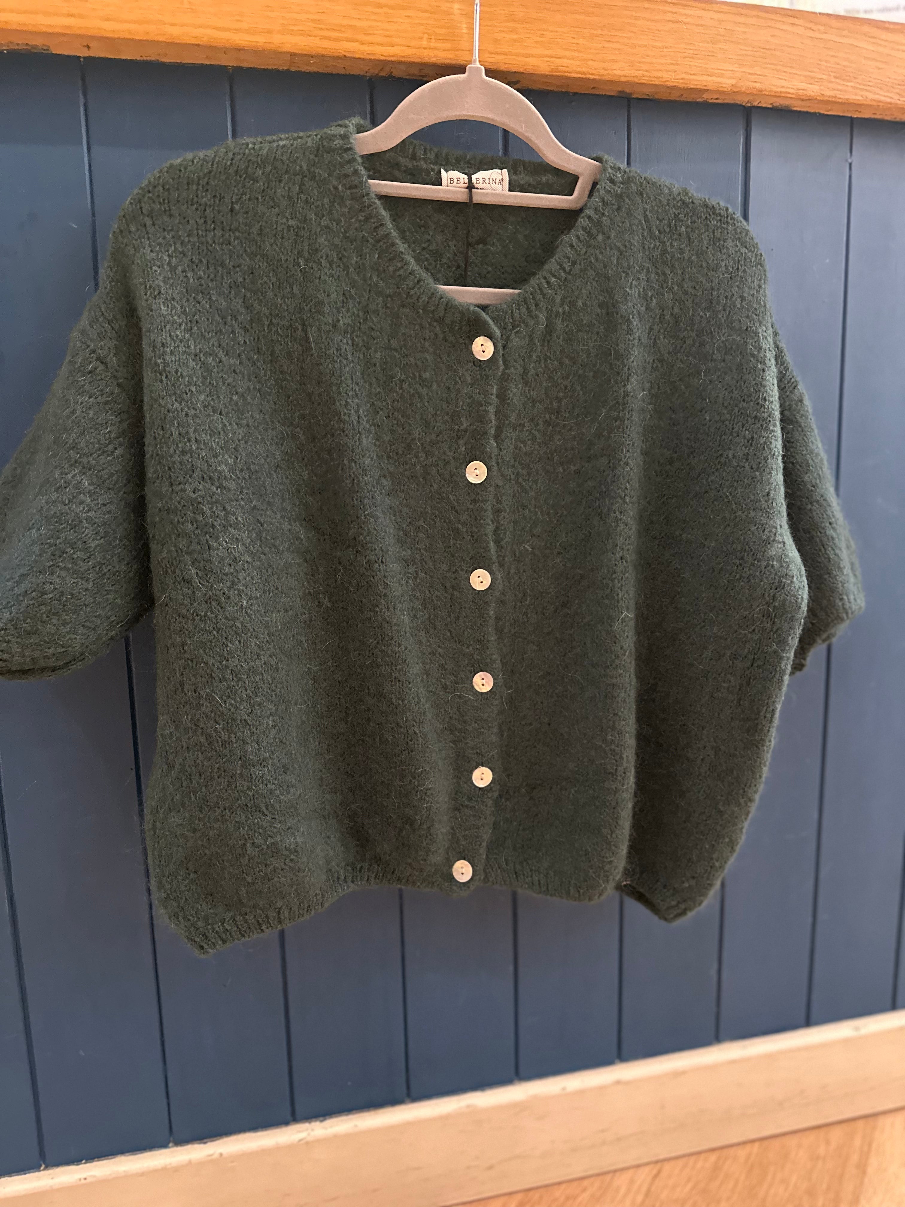 Mohair Cropped Cardigan
