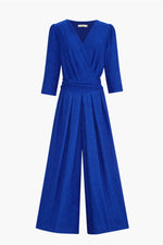 Load image into Gallery viewer, Royal Blue Textured Jumpsuit
