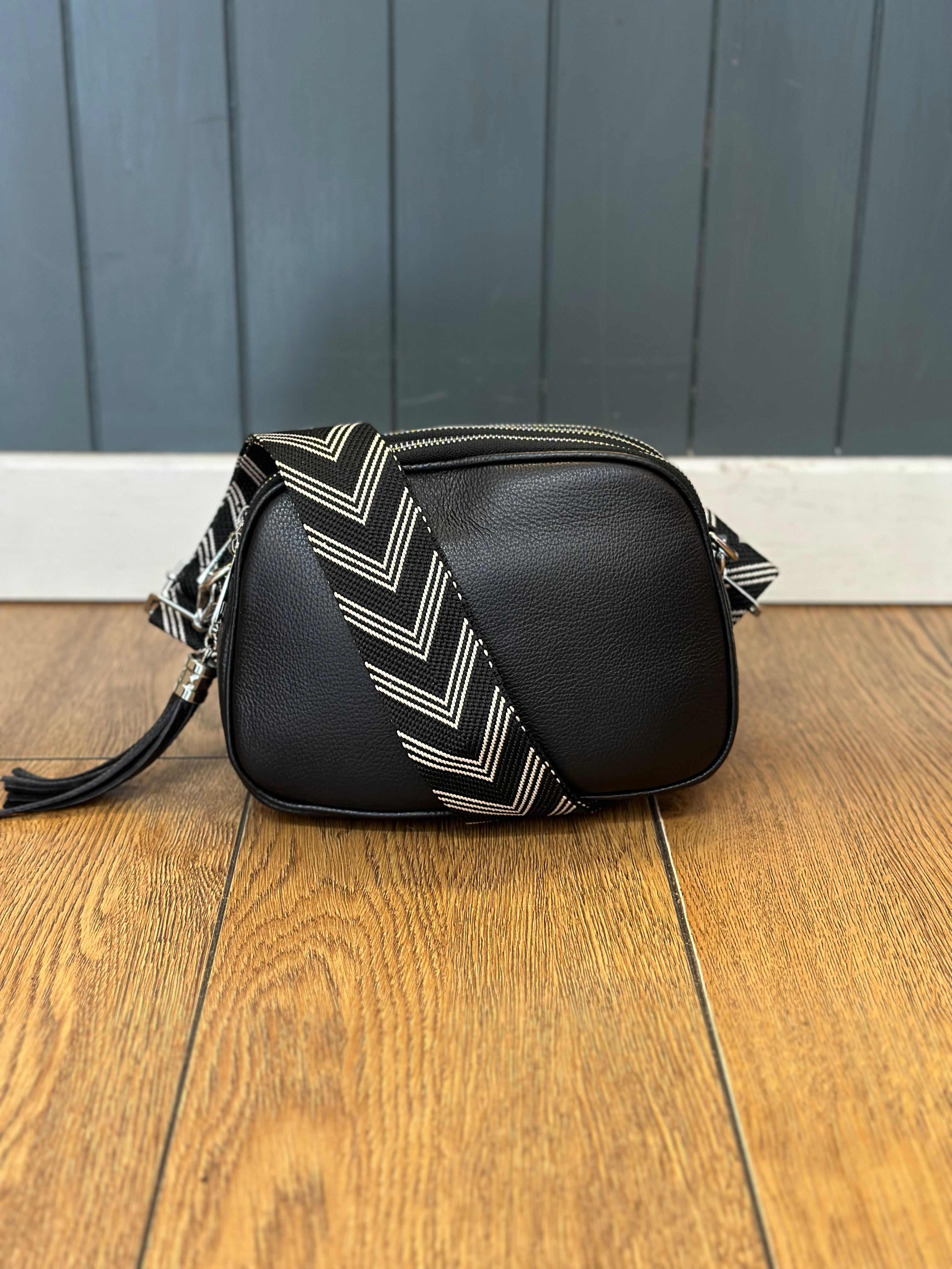 Leather Triple Zip Camera Bag Nora s Interiors Gifts