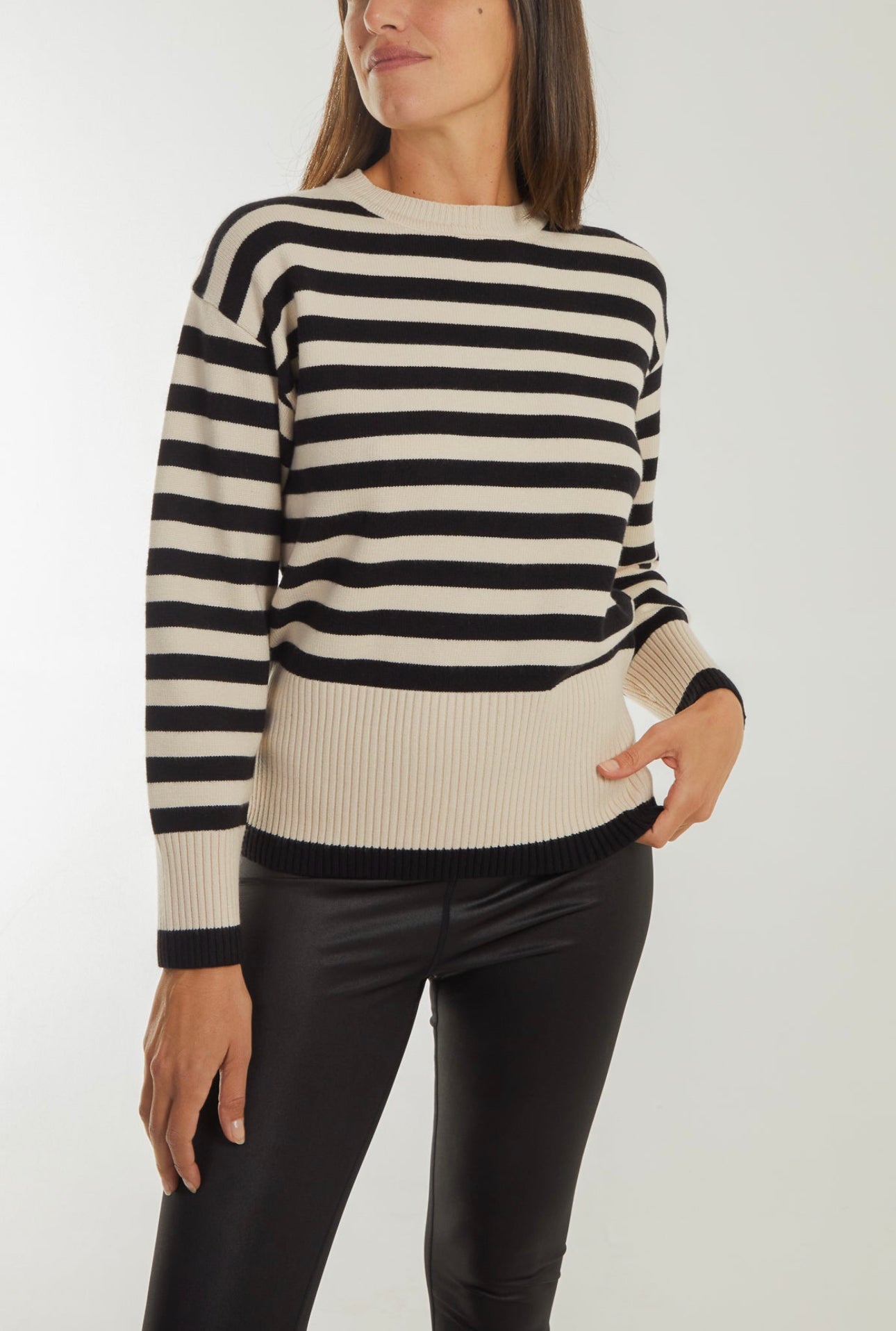 Crew Neck Stripe Jumper