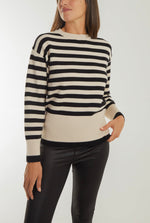 Load image into Gallery viewer, Crew Neck Stripe Jumper
