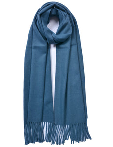 Plain Cashmere Mix Scarf