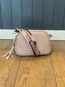 Leather Triple Zip Camera Bag