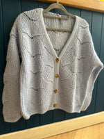 Load image into Gallery viewer, Pointelle Mohair Cardigan
