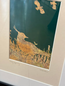 Framed Ilkley Lapwing Picture