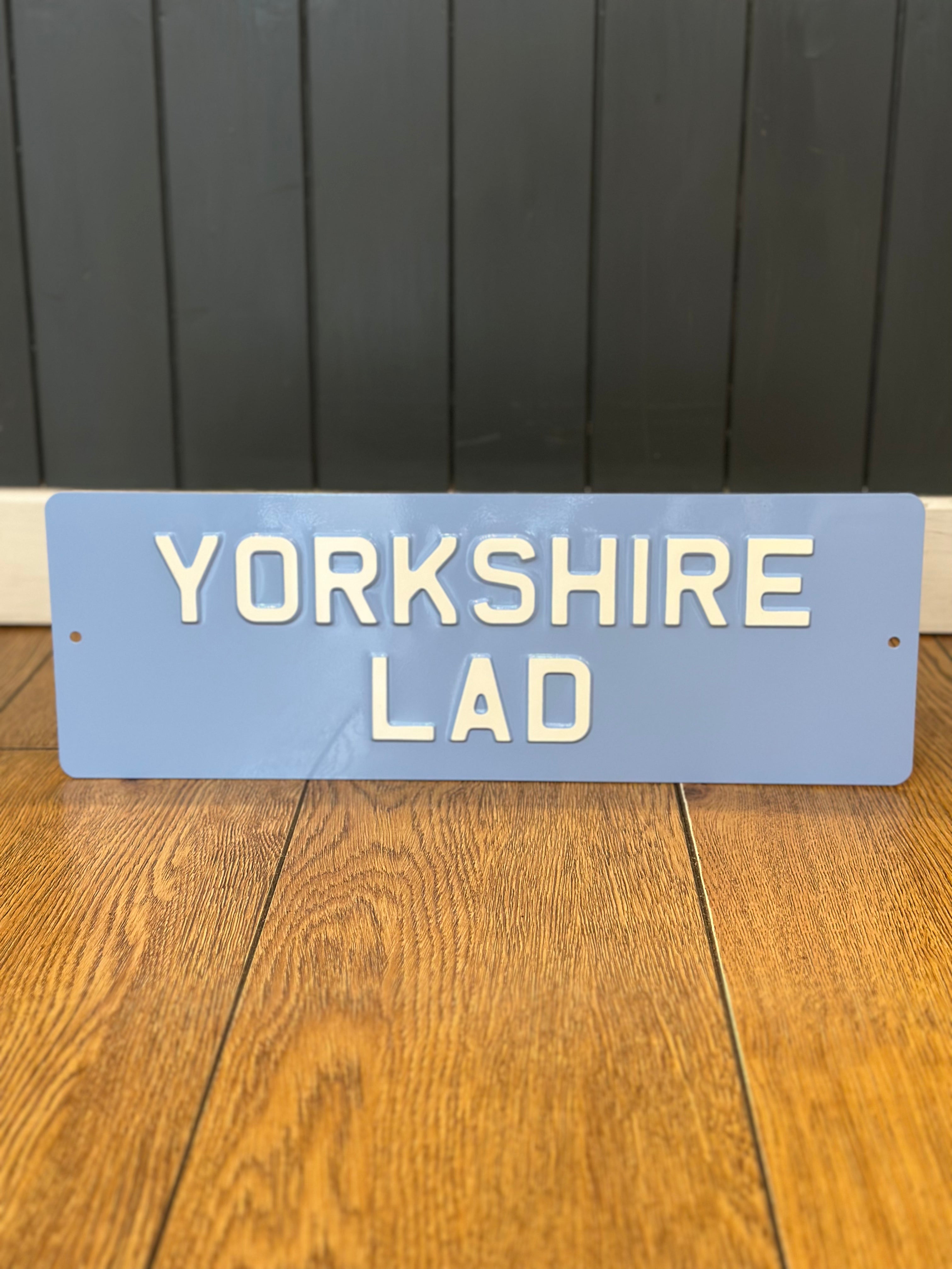 'Yorkshire Lad' Enamel Sign