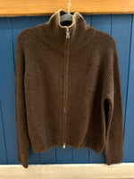 Load image into Gallery viewer, Zip Up Collared Mohair Jacket
